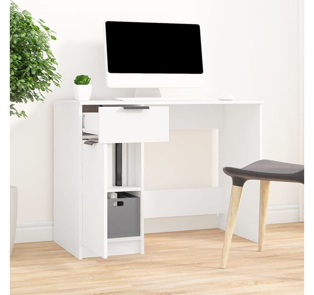 furnicato Schreibtisch Weiß 100x50x75 cm Holzwerkstoff von furnicato