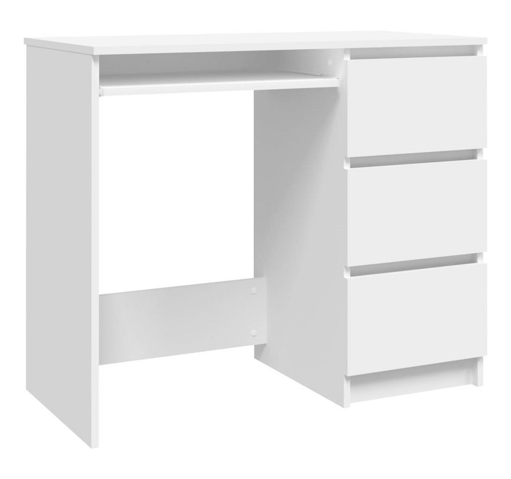furnicato Schreibtisch Weiß 90x45x76 cm Holzwerkstoff (1-St) furnicato Schreibtisch Weiß 90x45x76 cm Holzwerkstoff (1-St) von furnicato