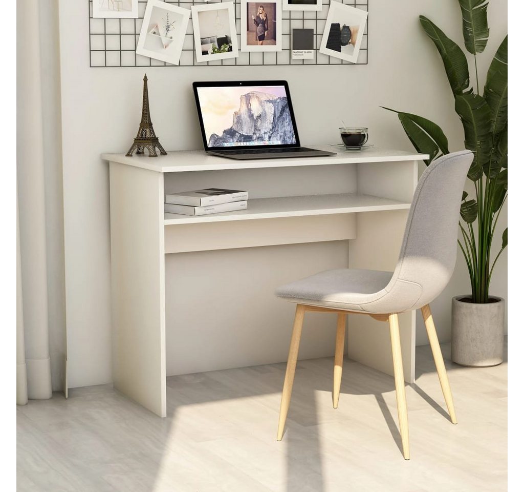 furnicato Schreibtisch Weiß 90x50x74 cm Holzwerkstoff von furnicato