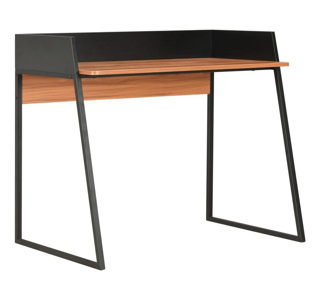furnicato Schreibtisch Schwarz und Braun 90x60x88 cm von furnicato