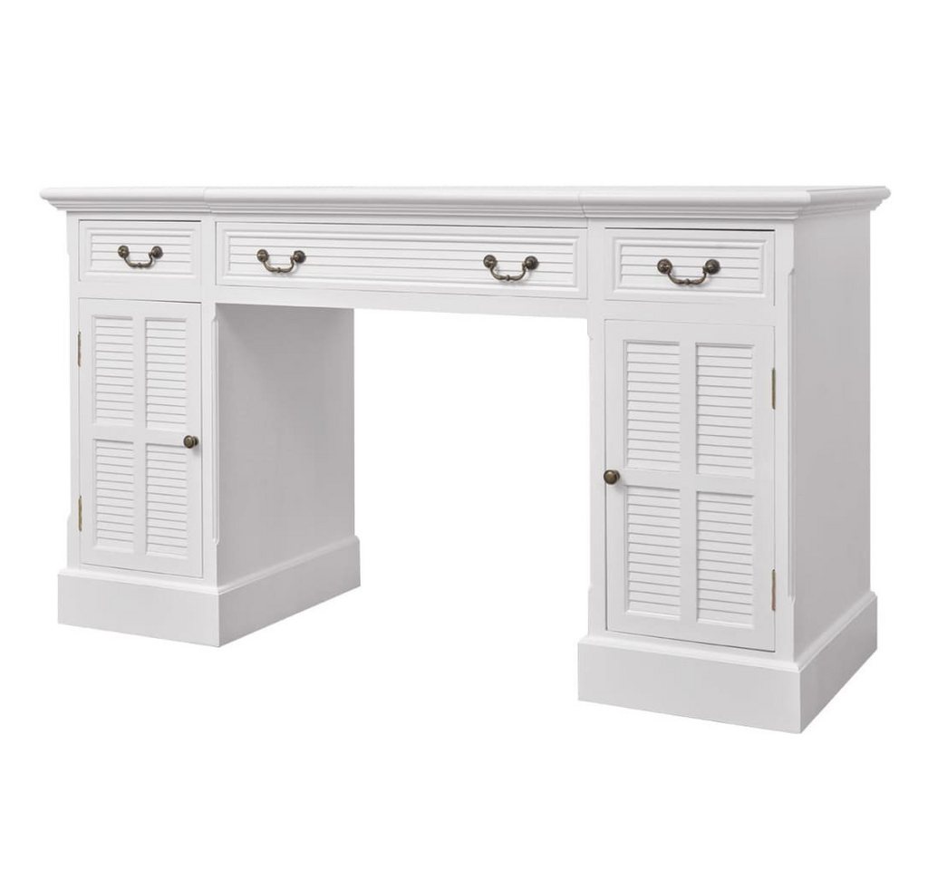 furnicato Schreibtisch Sekretär Weiß 140 x 48 x 80 cm (1-St) furnicato Schreibtisch Sekretär Weiß 140 x 48 x 80 cm (1-St) von furnicato