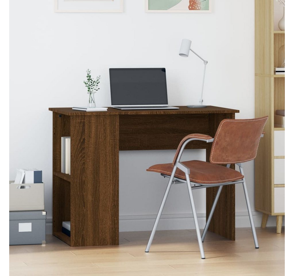 furnicato Schreibtisch Braun Eichen-Optik 100x55x75 cm Holzwerkstoff von furnicato
