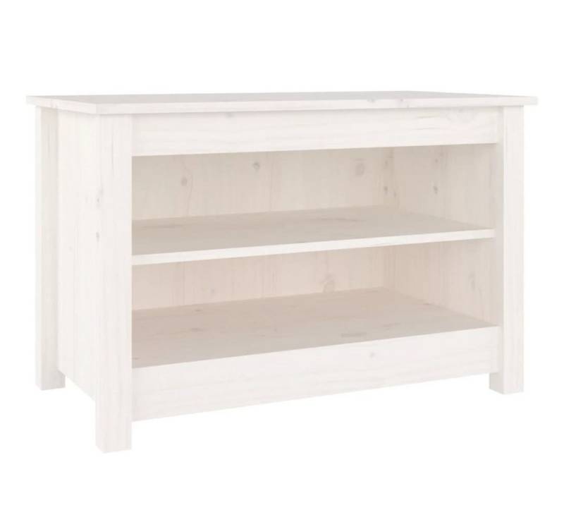 furnicato Schuhbank Weiß 70x38x45,5 cm Massivholz Kiefer (1-St) von furnicato