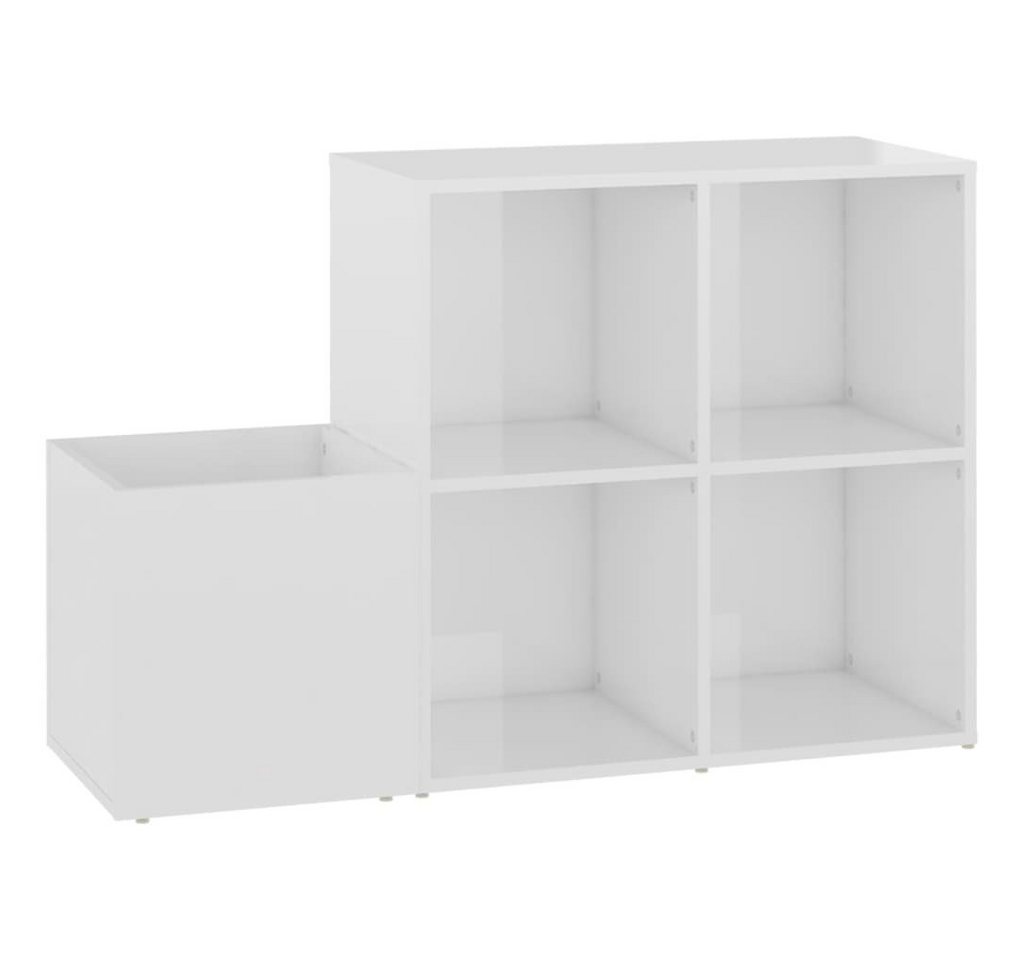 furnicato Schuhschrank Flur-Hochglanz-Weiß 105x35,5x70 cm Holzwerkstoff (1-St) von furnicato