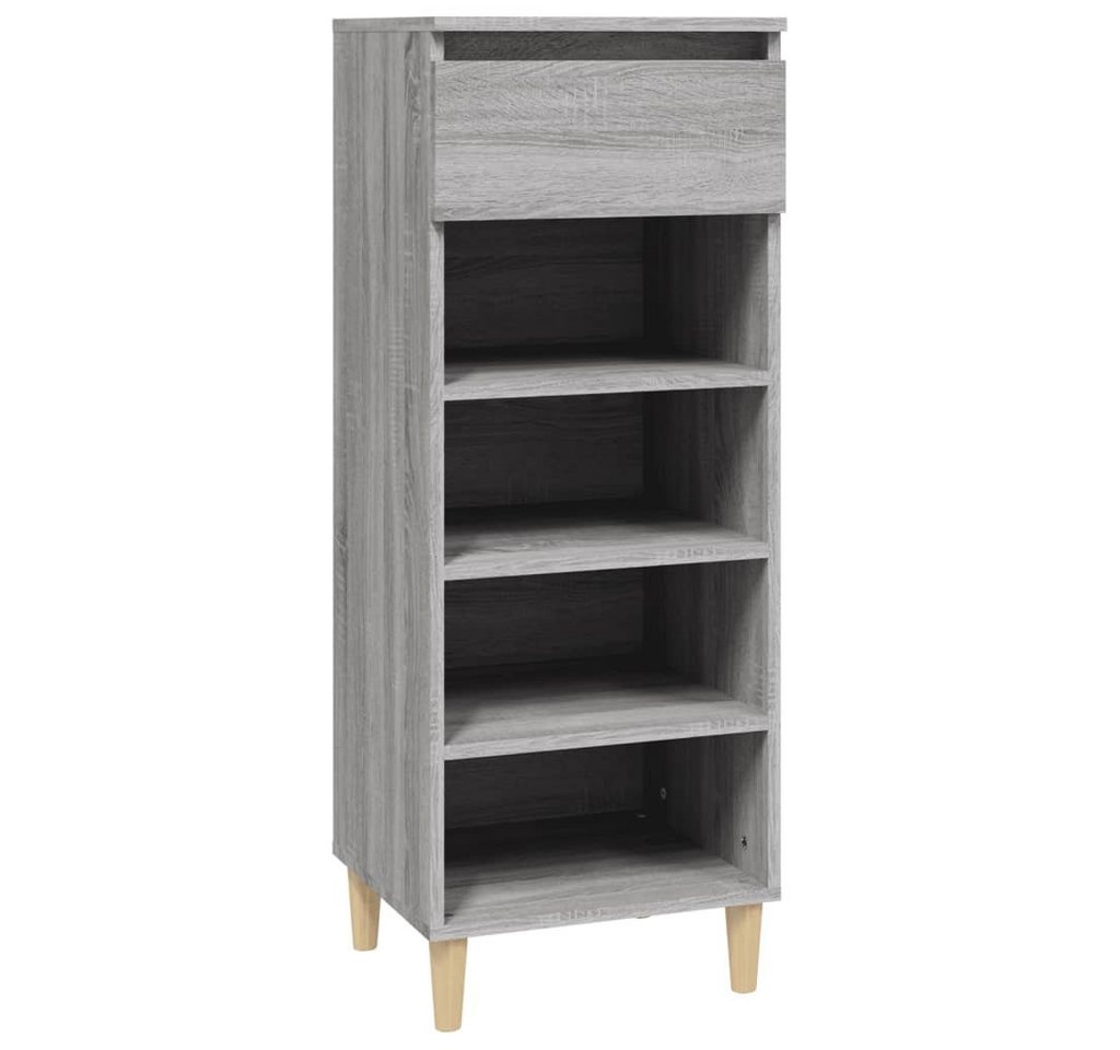 furnicato Schuhschrank Grau Sonoma 40x36x105 cm Holzwerkstoff (1-St) von furnicato
