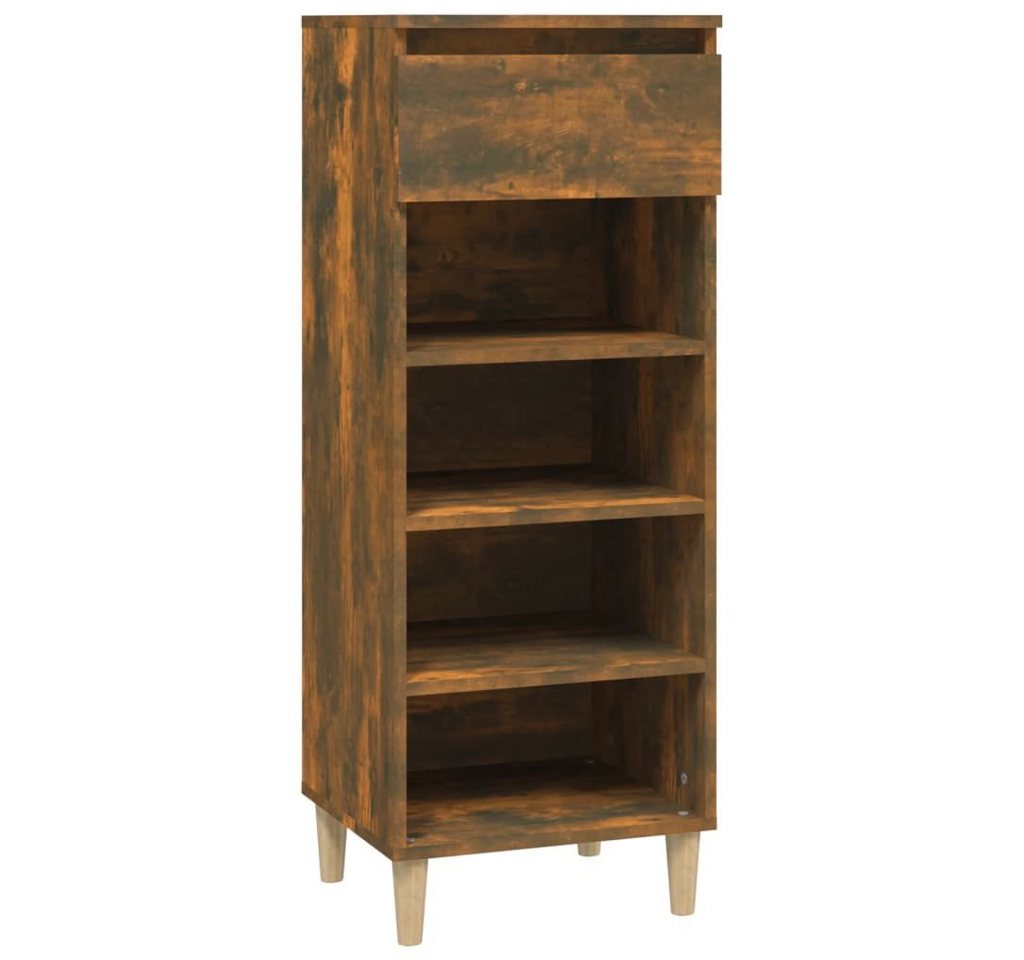 furnicato Schuhschrank Räuchereiche 40x36x105 cm Holzwerkstoff (1-St) von furnicato