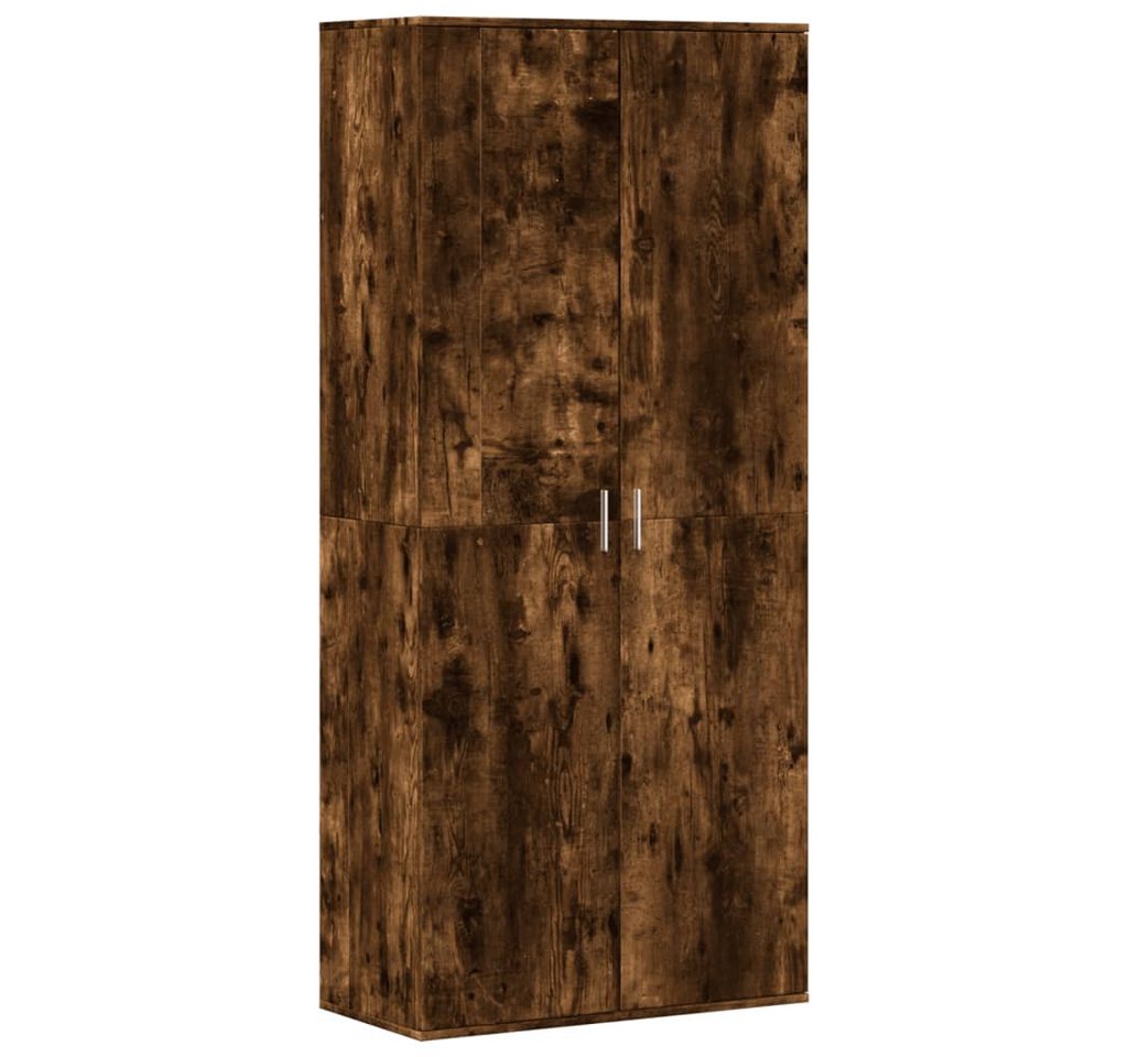 furnicato Schuhschrank Räuchereiche 80x39x178 cm Holzwerkstoff (1-St) von furnicato