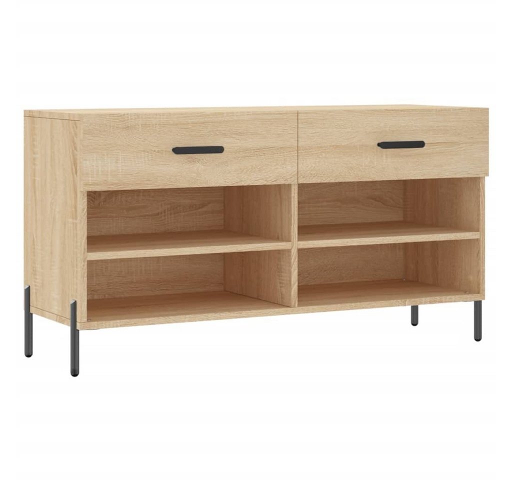 furnicato Schuhschrank Schuhbank Sonoma-Eiche 102x35x55 cm Holzwerkstoff von furnicato