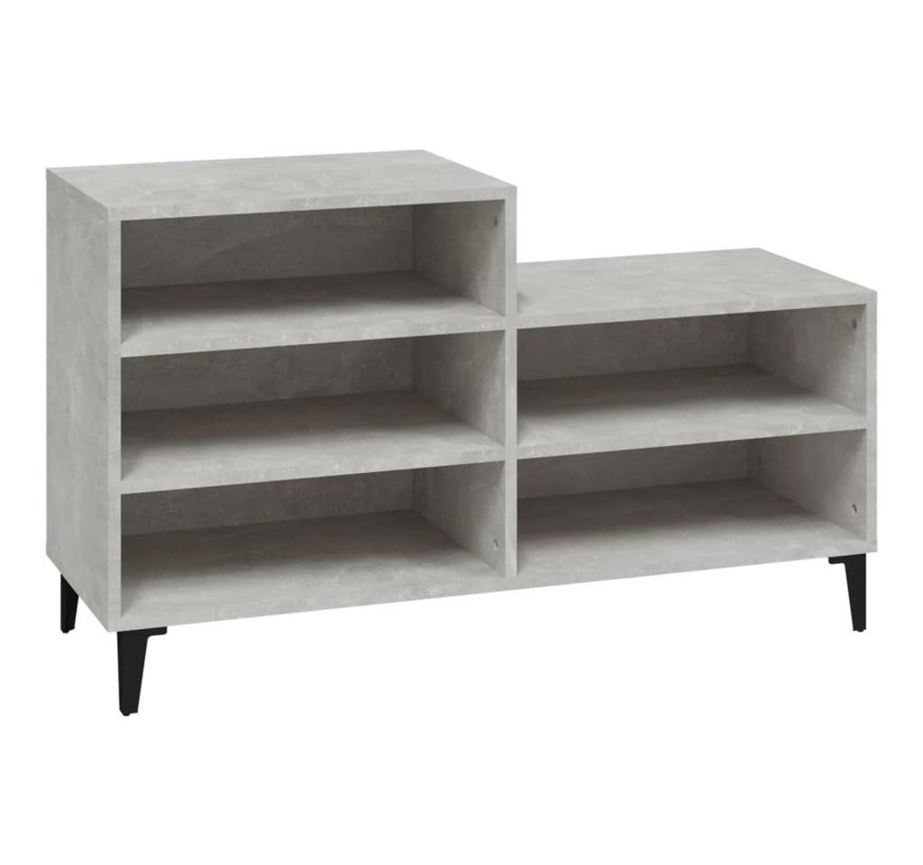 furnicato Schuhregal Betongrau 102x36x60 cm Holzwerkstoff, 1-tlg. furnicato Schuhregal Betongrau 102x36x60 cm Holzwerkstoff, 1-tlg. von furnicato