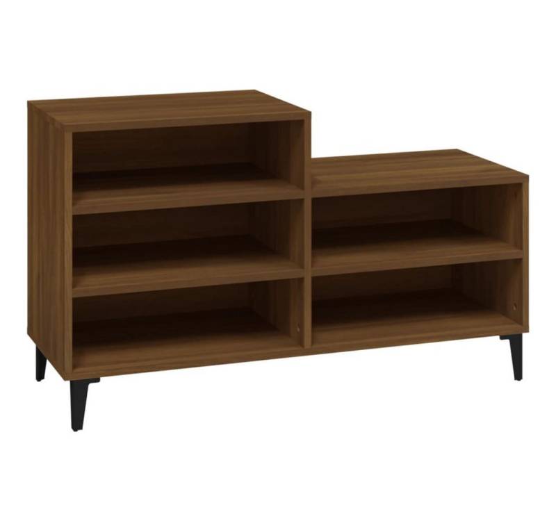 furnicato Schuhregal Braun Eichen-Optik 102x36x60 cm Holzwerkstoff, 1-tlg. von furnicato