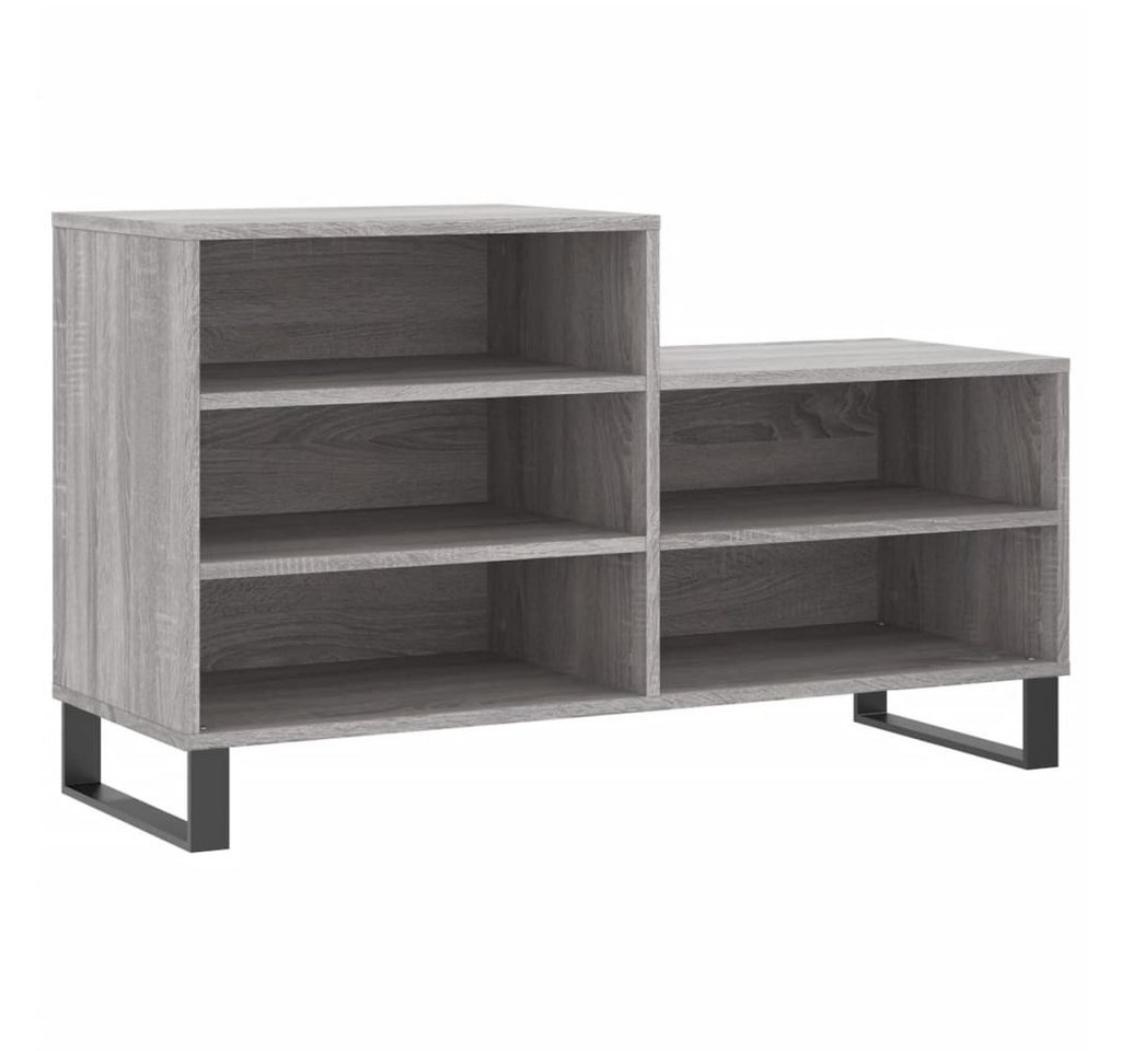 furnicato Schuhschrank Schuhregal Grau Sonoma 102x36x60 cm Holzwerkstoff (1-St) von furnicato