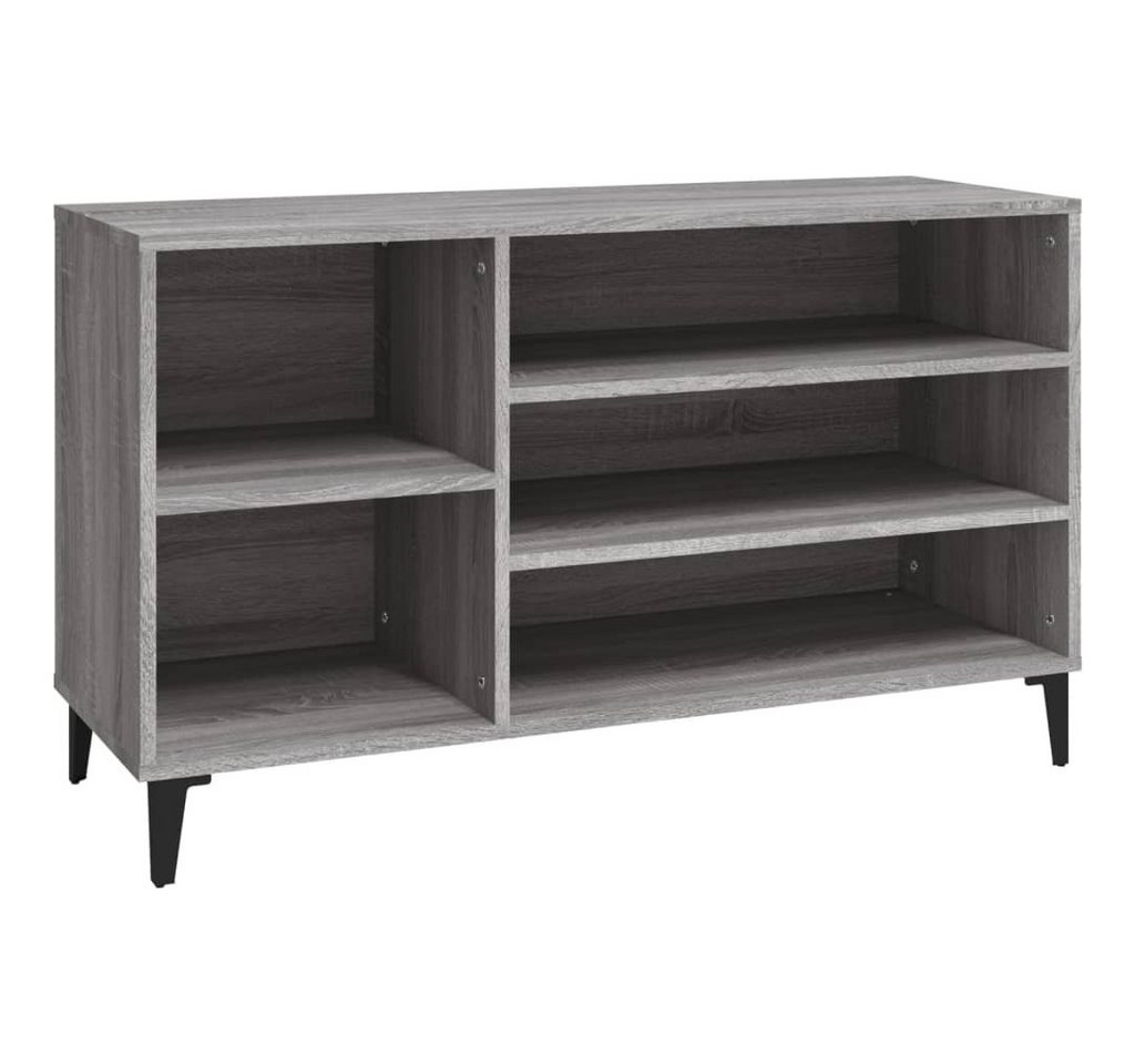 furnicato Schuhschrank Schuhregal Grau Sonoma 102x36x60 cm Holzwerkstoff (1-St) von furnicato