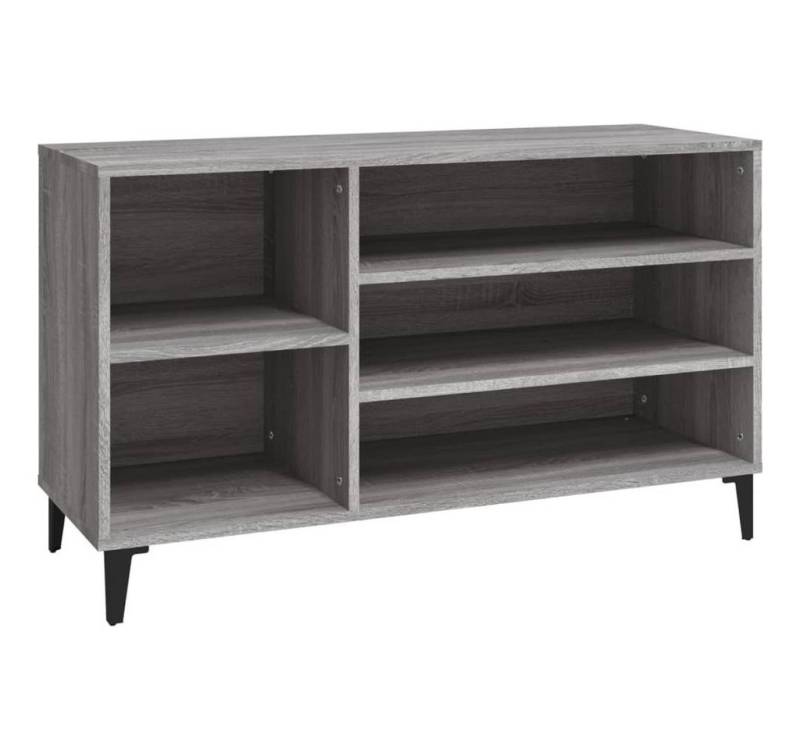 furnicato Schuhschrank Schuhregal Grau Sonoma 102x36x60 cm Holzwerkstoff (1-St) von furnicato