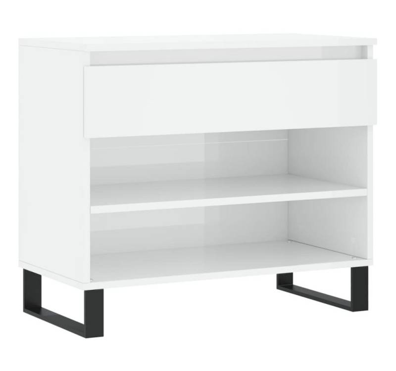 furnicato Schuhschrank Schuhregal Hochglanz-Weiß 70x36x60 cm Holzwerkstoff (1-St) von furnicato