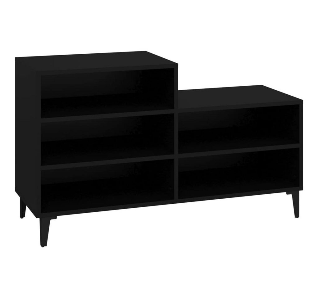 furnicato Schuhregal Schwarz 102x36x60 cm Holzwerkstoff, 1-tlg. furnicato Schuhregal Schwarz 102x36x60 cm Holzwerkstoff, 1-tlg. von furnicato