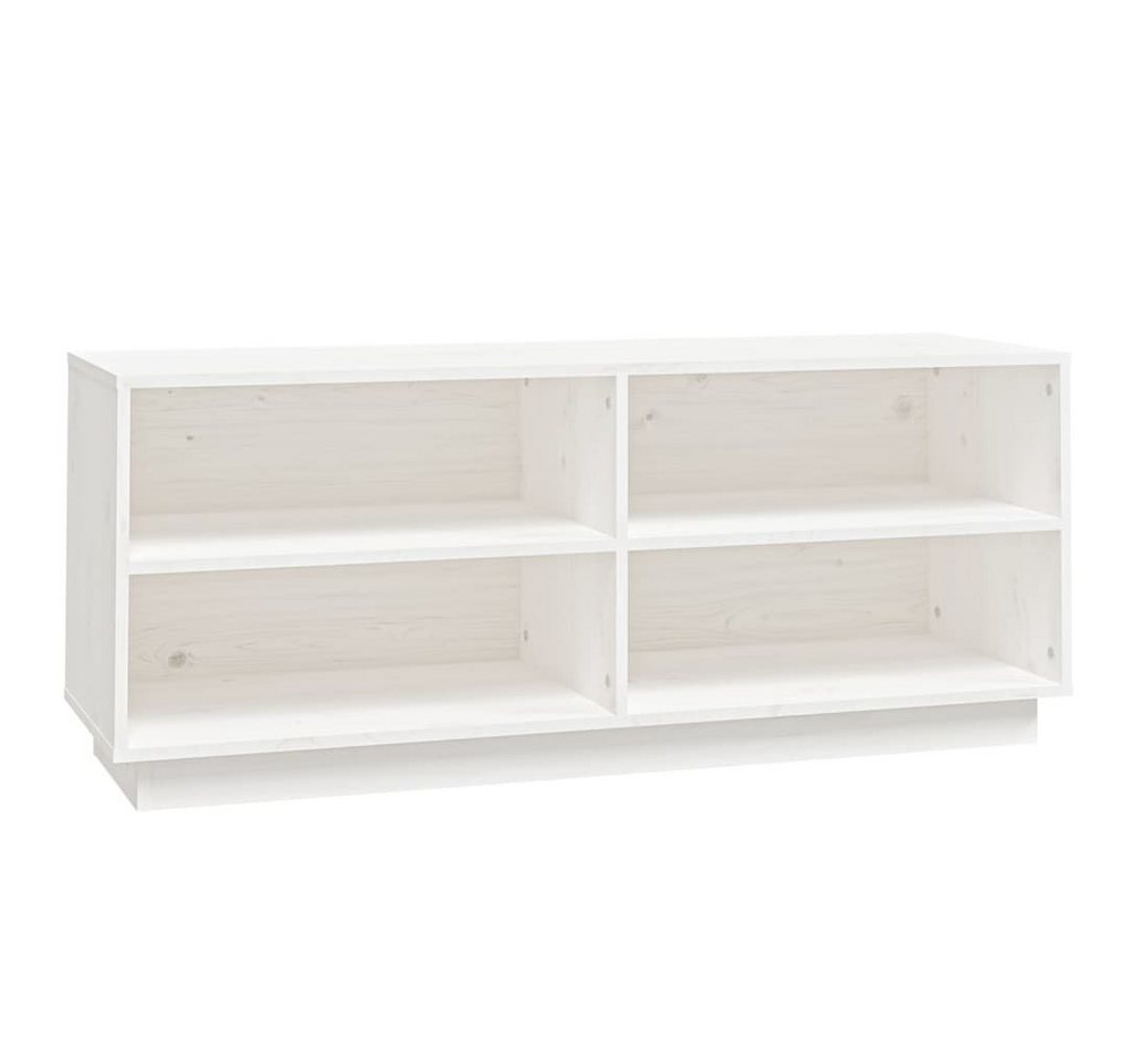 furnicato Schuhschrank Schuhregal Weiß 110x34x45 cm Massivholz Kiefer (1-St) furnicato Schuhschrank Schuhregal Weiß 110x34x45 cm Massivholz Kiefer (1-St) von furnicato