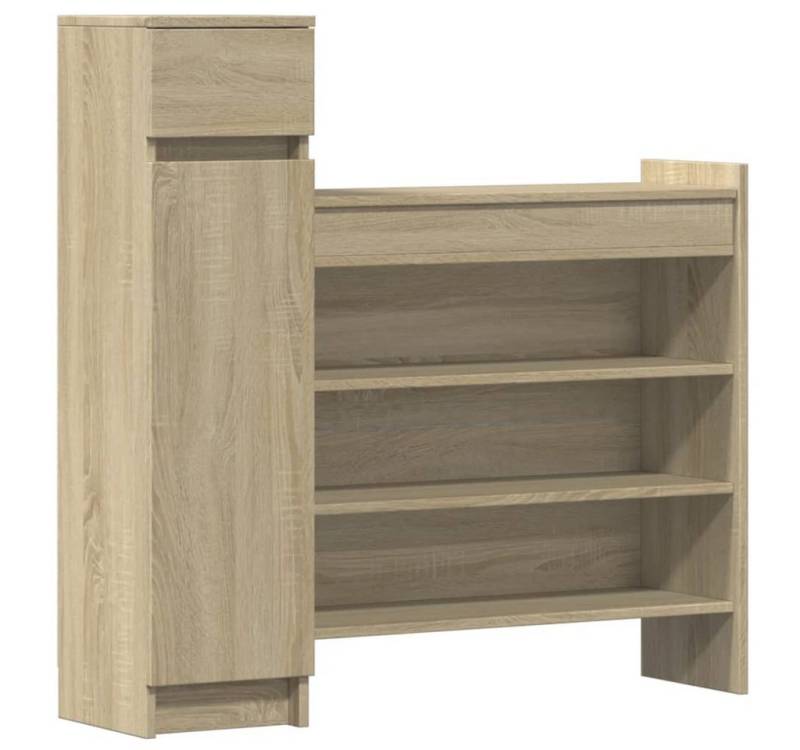 furnicato Schuhschrank Sonoma-Eiche 100,5x28x100 cm Holzwerkstoff (1-St) von furnicato