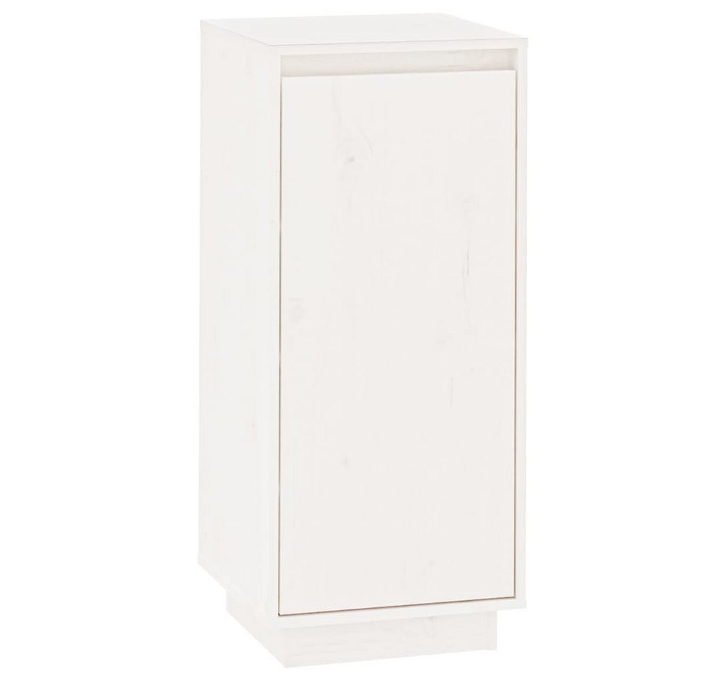 furnicato Schuhschrank Weiß 35x35x80 cm Massivholz Kiefer (1-St) von furnicato