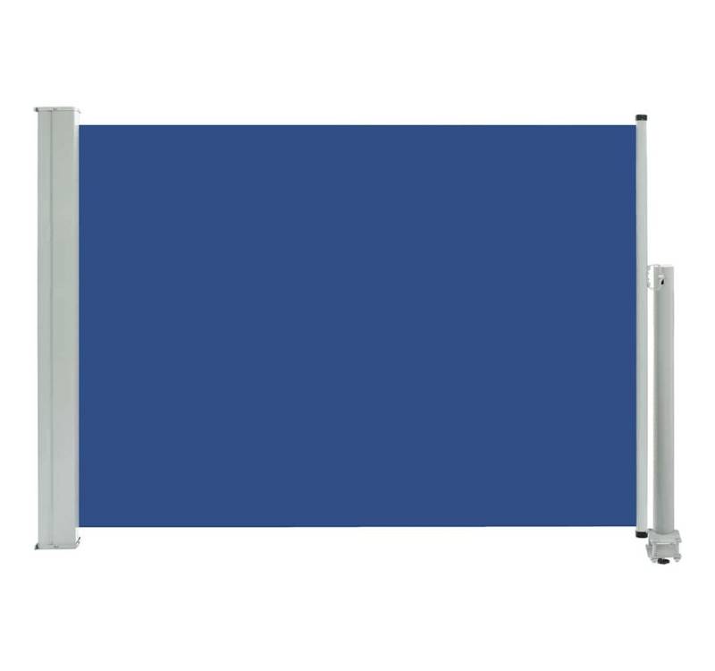 furnicato Seitenmarkise Ausziehbare 80×300 cm Blau (1-St) von furnicato