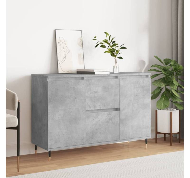furnicato Sideboard Betongrau 101,5x35x70 cm Holzwerkstoff (1 St) von furnicato
