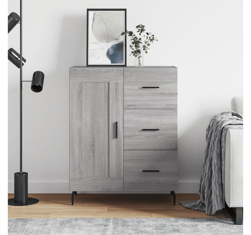 furnicato Sideboard Grau Sonoma 69,5x34x90 cm Holzwerkstoff (1 St) von furnicato