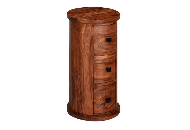 furnicato Kommode Design Sideboard Massivholz, Walnuss finish, Schränkchen mit (1 St) von furnicato