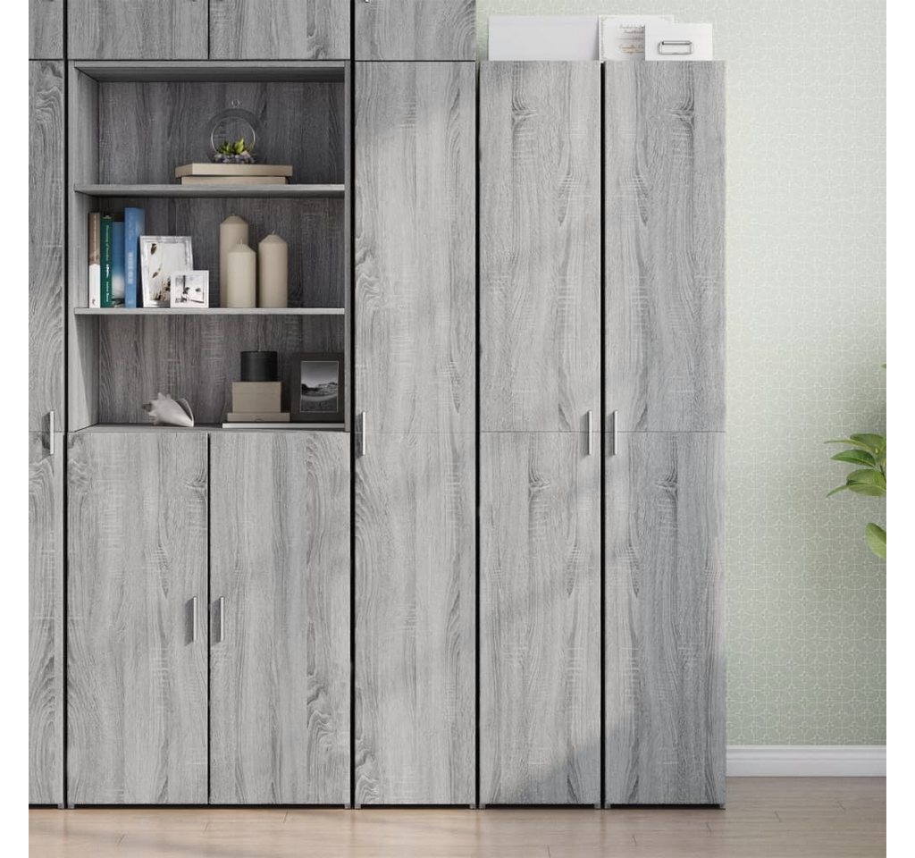 furnicato Sideboard Highboard Betongrau 30x42,5x185 cm Holzwerkstoff (1 St) von furnicato
