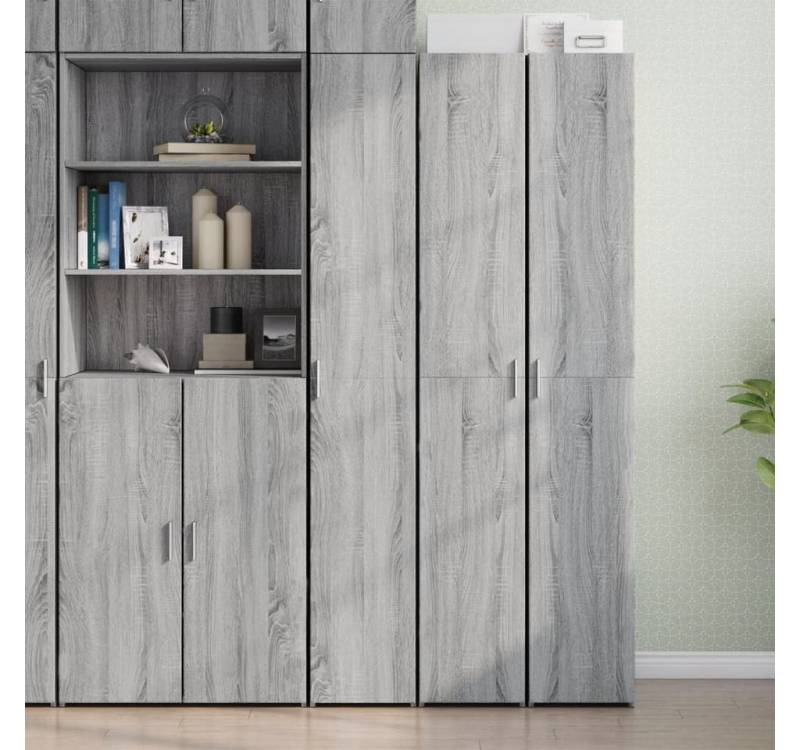 furnicato Sideboard Highboard Grau Sonoma 30x42,5x185 cm Holzwerkstoff (1 St) von furnicato