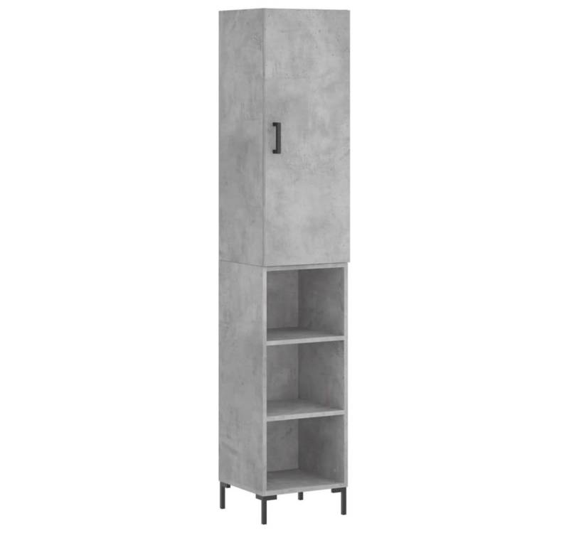 furnicato Sideboard Highboard Betongrau 34,5x34x180 cm Holzwerkstoff (1 St) von furnicato