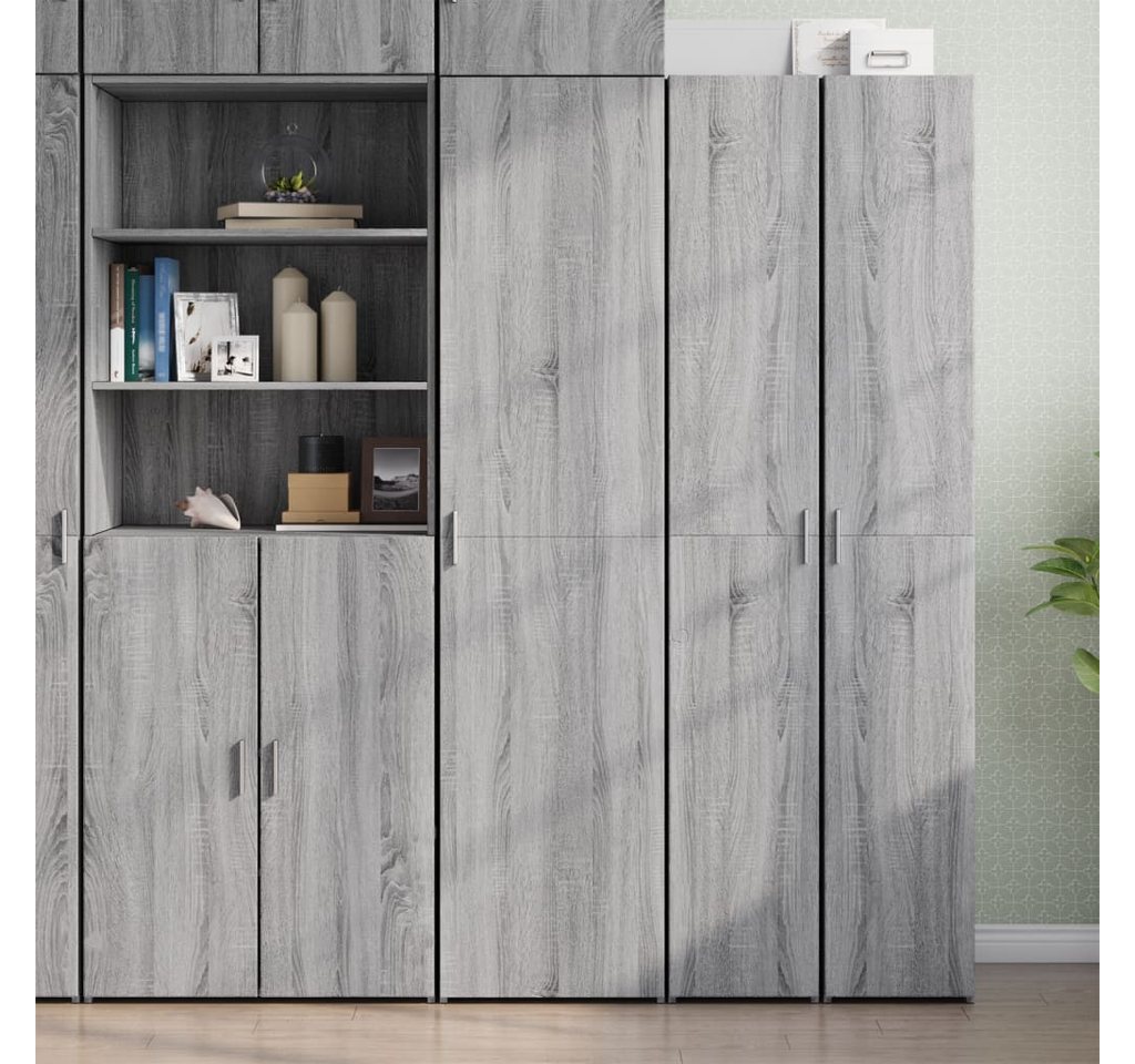 furnicato Sideboard Highboard Betongrau 45x42,5x185 cm Holzwerkstoff (1 St) von furnicato