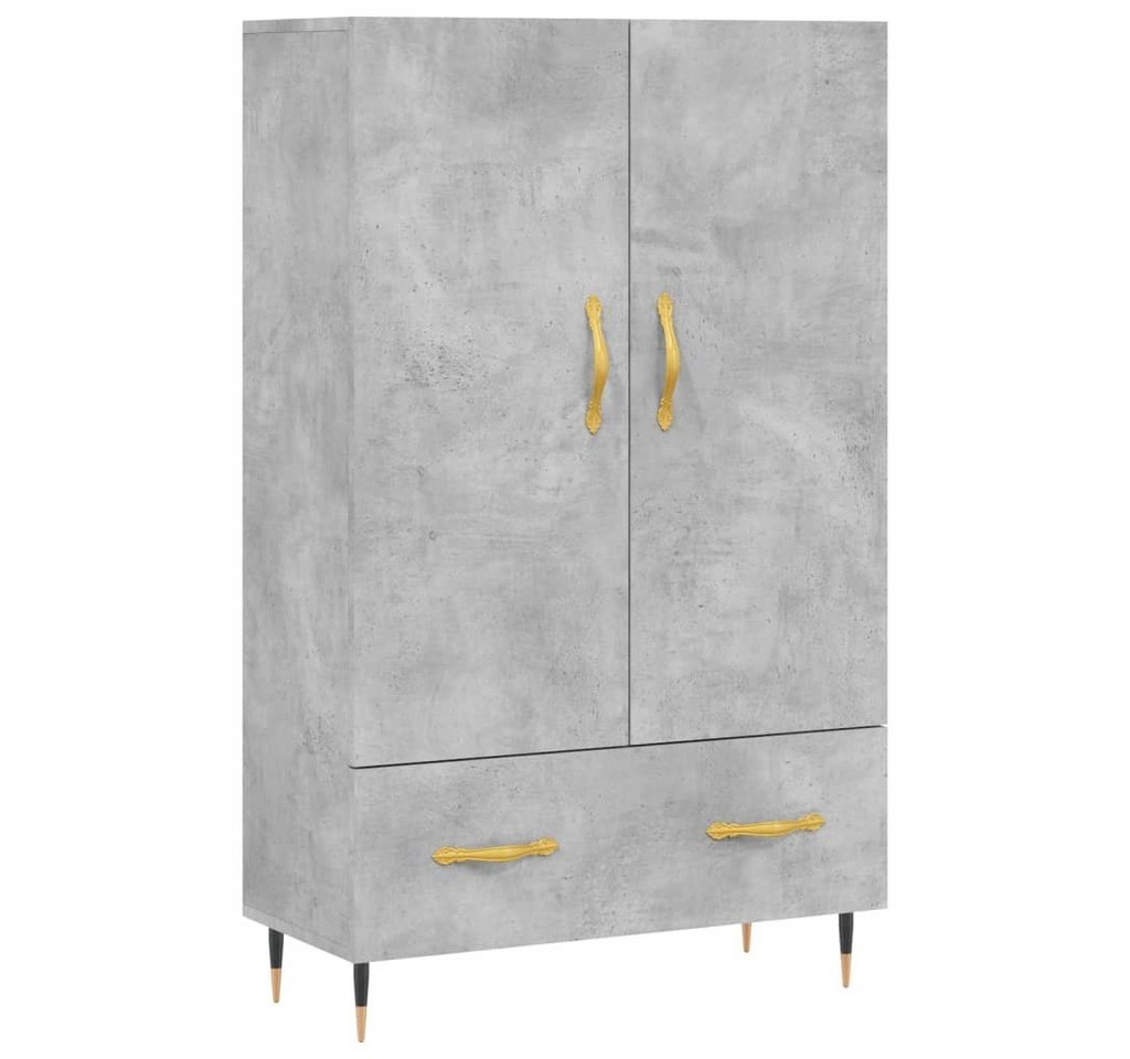 furnicato Sideboard Highboard Betongrau 69,5x31x115 cm Holzwerkstoff von furnicato