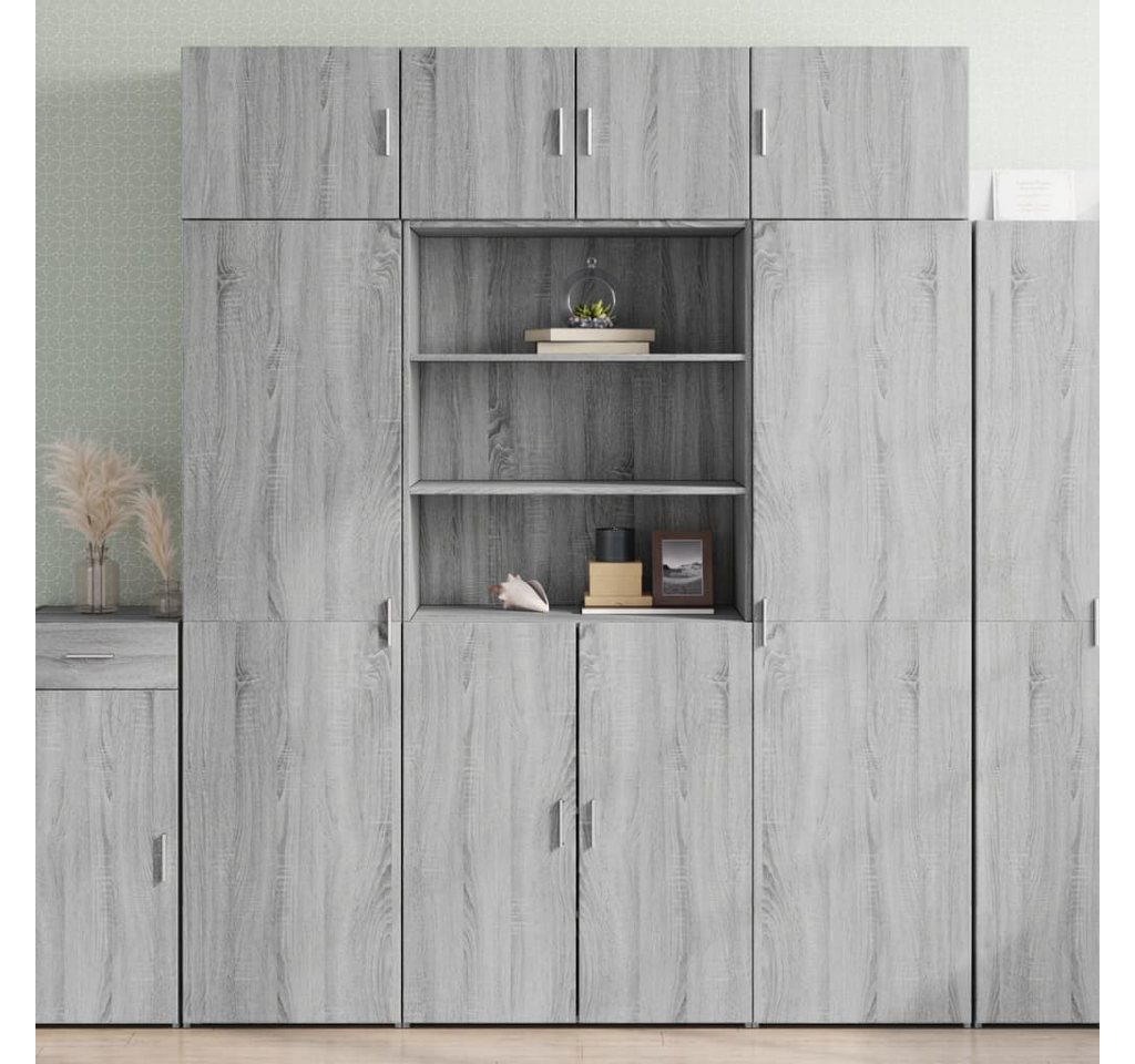 furnicato Sideboard Highboard Betongrau 80x42,5x185 cm Holzwerkstoff (1 St) von furnicato