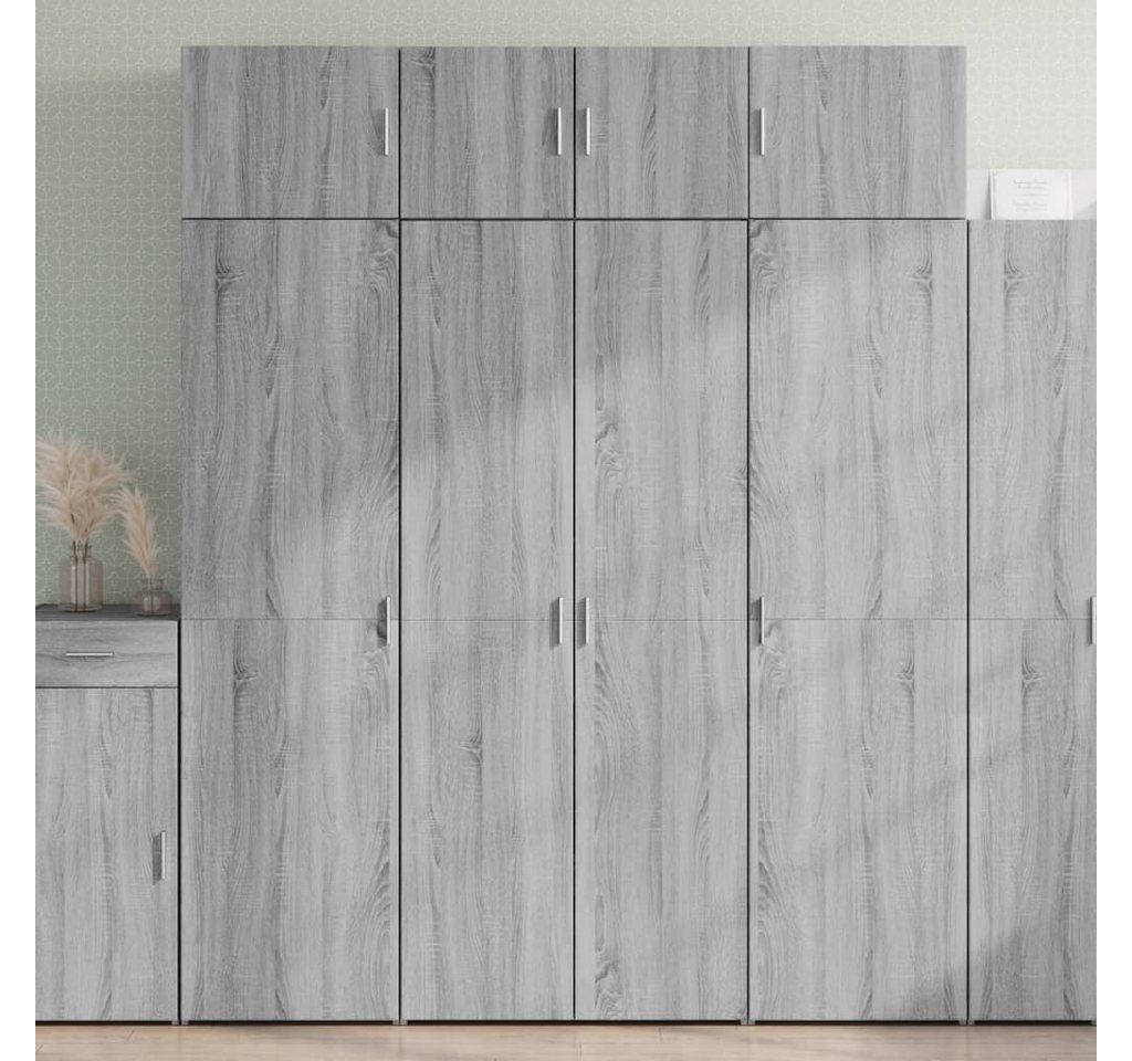furnicato Sideboard Highboard Betongrau 80x42,5x185 cm Holzwerkstoff (1 St) von furnicato