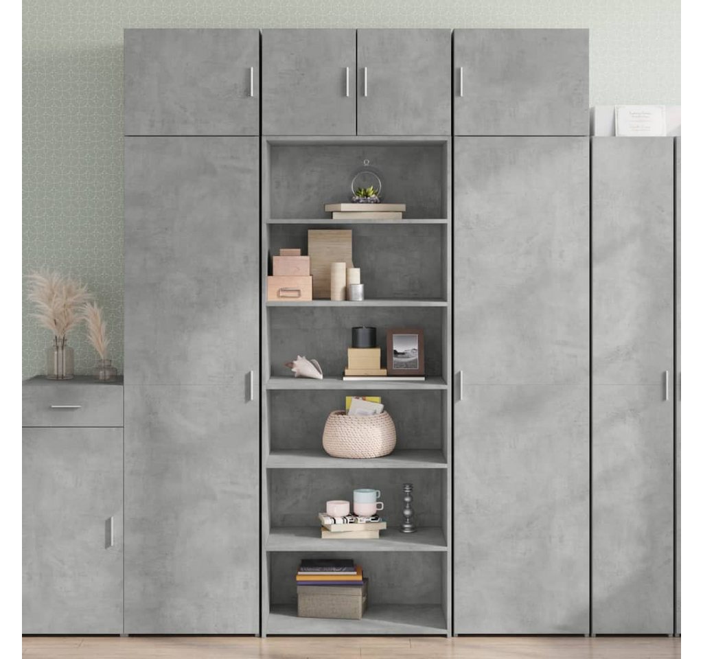 furnicato Sideboard Highboard Grau Sonoma 70x41x185 cm Holzwerkstoff (1 St) von furnicato