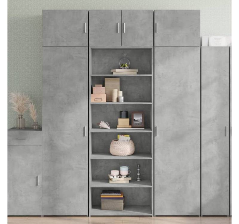 furnicato Sideboard Highboard Betongrau 70x41x185 cm Holzwerkstoff (1 St) von furnicato