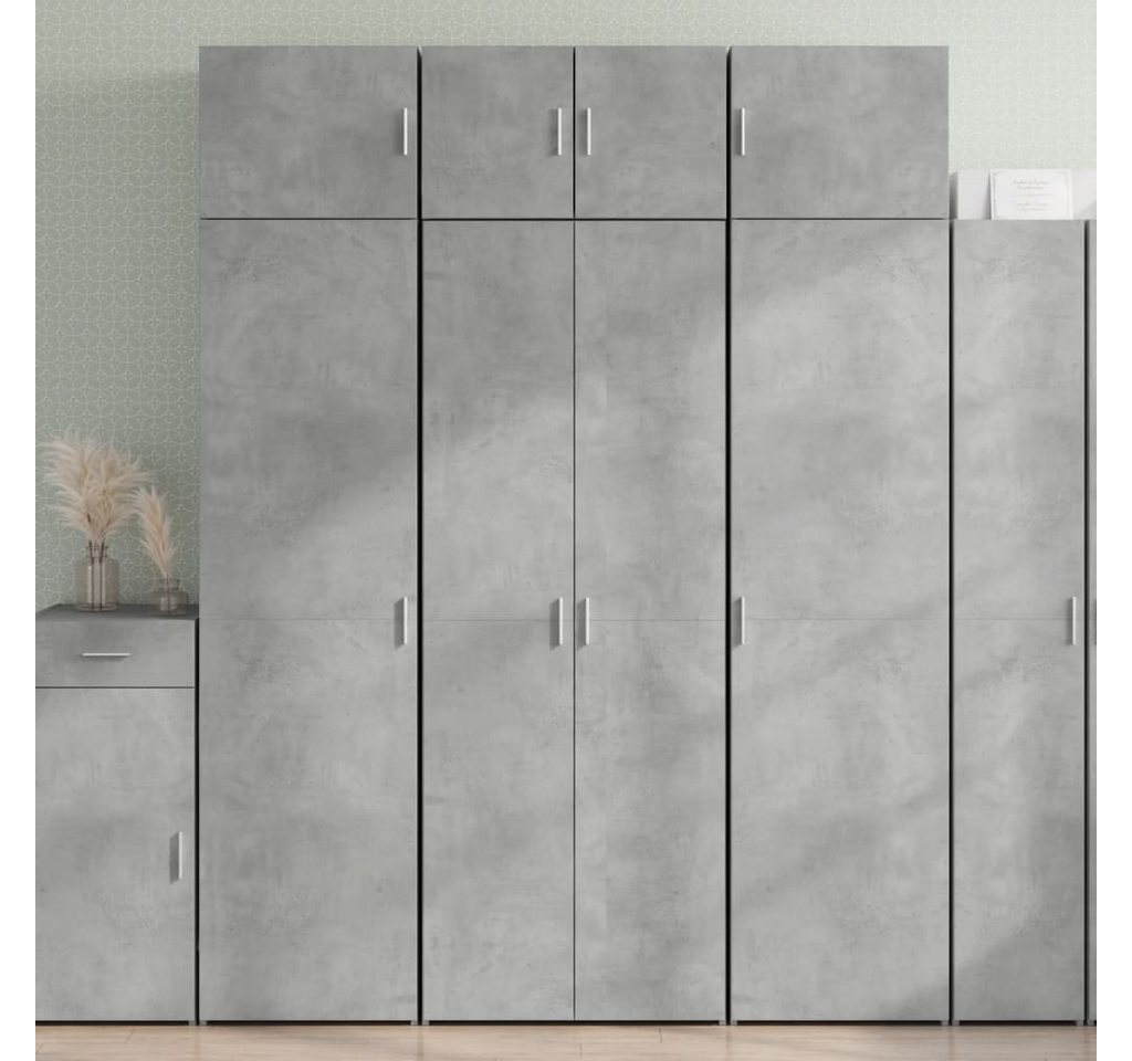 furnicato Sideboard Highboard Grau Sonoma 70x42,5x185 cm Holzwerkstoff (1 St) von furnicato