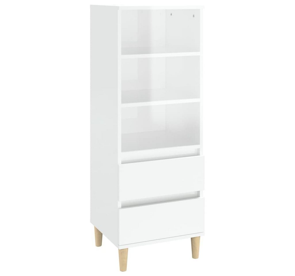 furnicato Highboard Hochglanz-Weiß 40x36x110 cm Holzwerkstoff (1 St) von furnicato