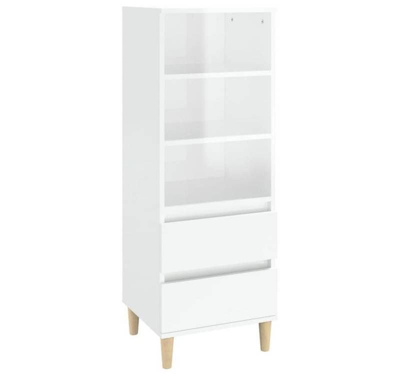 furnicato Highboard Hochglanz-Weiß 40x36x110 cm Holzwerkstoff (1 St) von furnicato