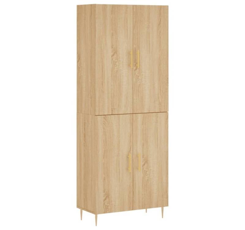 furnicato Sideboard Highboard Sonoma-Eiche 69,5x34x180 cm Holzwerkstoff (1 St) von furnicato