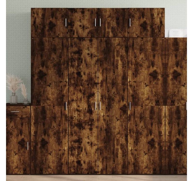 furnicato Sideboard Highboard Räuchereiche 80x42,5x185 cm Holzwerkstoff (1 St) von furnicato