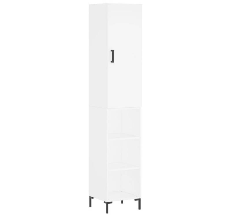 furnicato Sideboard Highboard Weiß 34,5x34x180 cm Holzwerkstoff (1 St) von furnicato