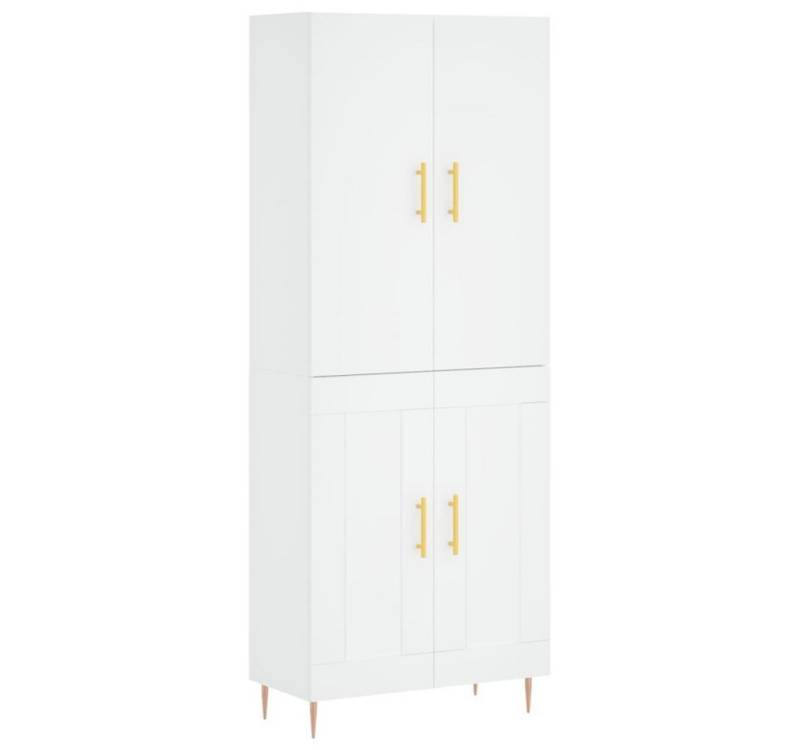 furnicato Sideboard Highboard Weiß 69,5x34x180 cm Holzwerkstoff (1 St) von furnicato