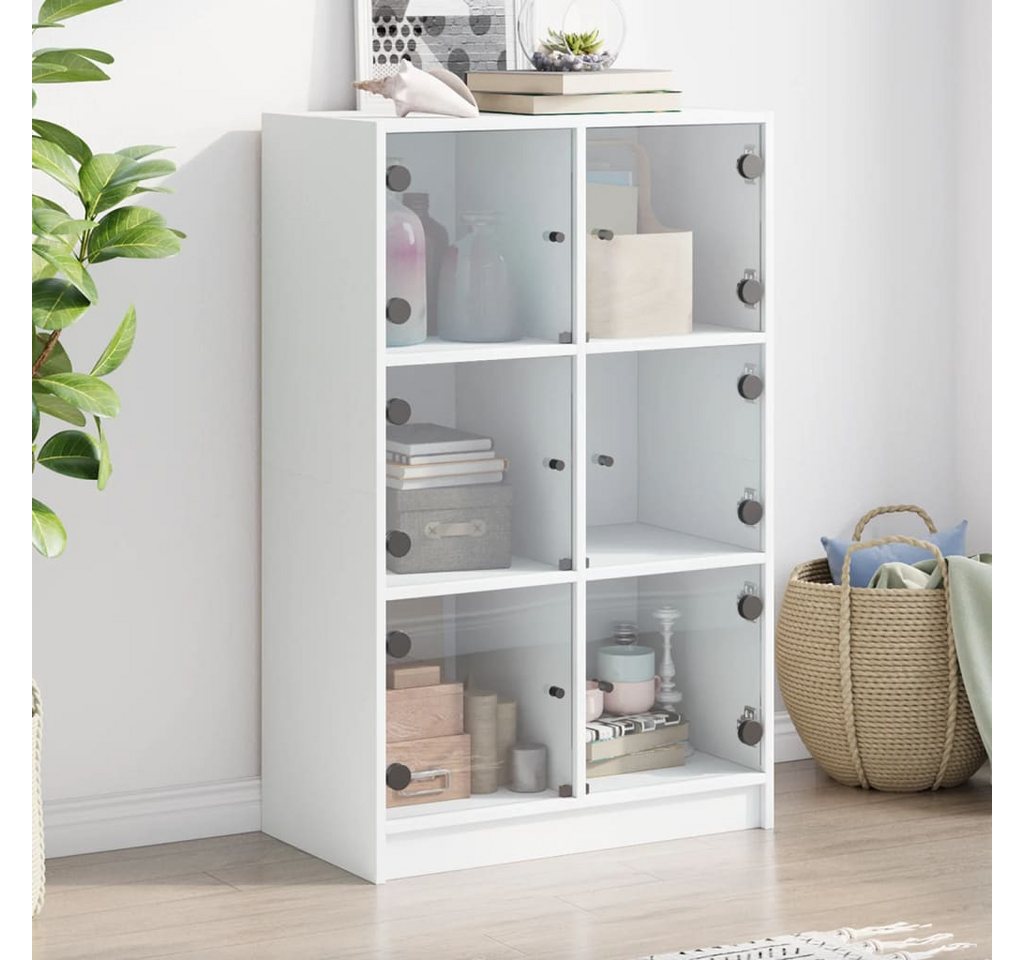 furnicato Sideboard Highboard mit Türen Weiß 68x37x109 cm Holzwerkstoff (1 St) von furnicato