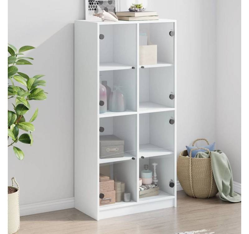 furnicato Sideboard Highboard mit Türen Weiß 68x37x142 cm Holzwerkstoff (1 St) von furnicato