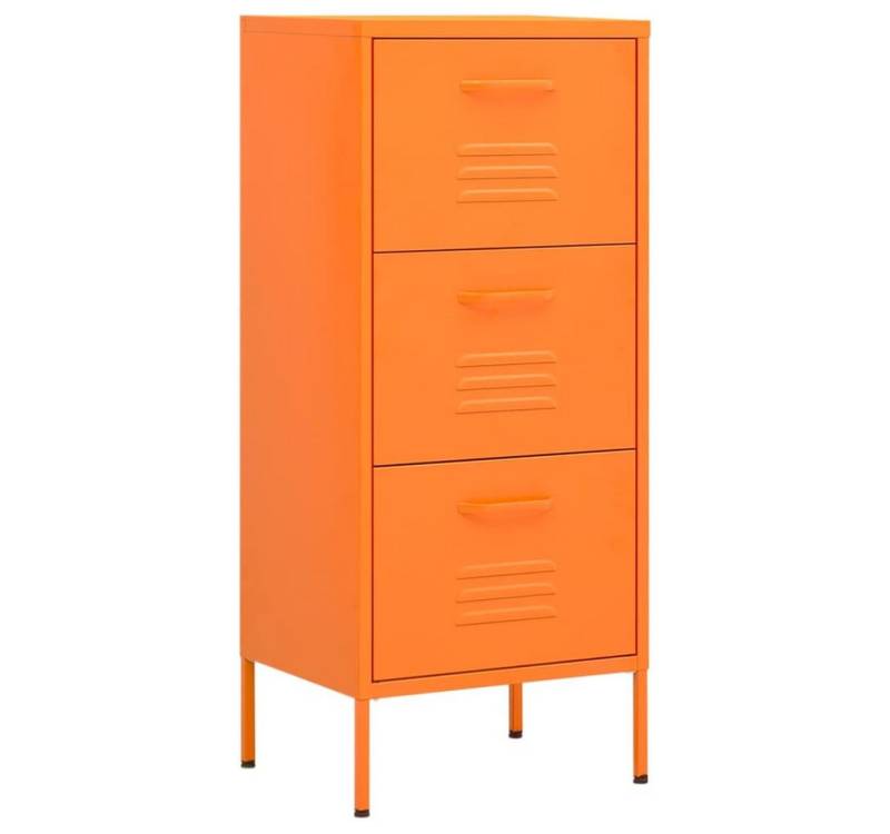 furnicato Sideboard Lagerschrank Orange 42,5x35x101,5 cm Stahl (1 St) von furnicato