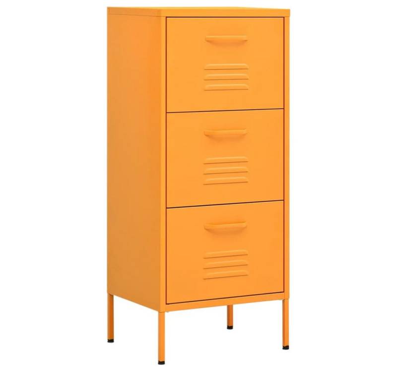 furnicato Sideboard Lagerschrank Senfgelb 42,5x35x101,5 cm Stahl (1 St) von furnicato