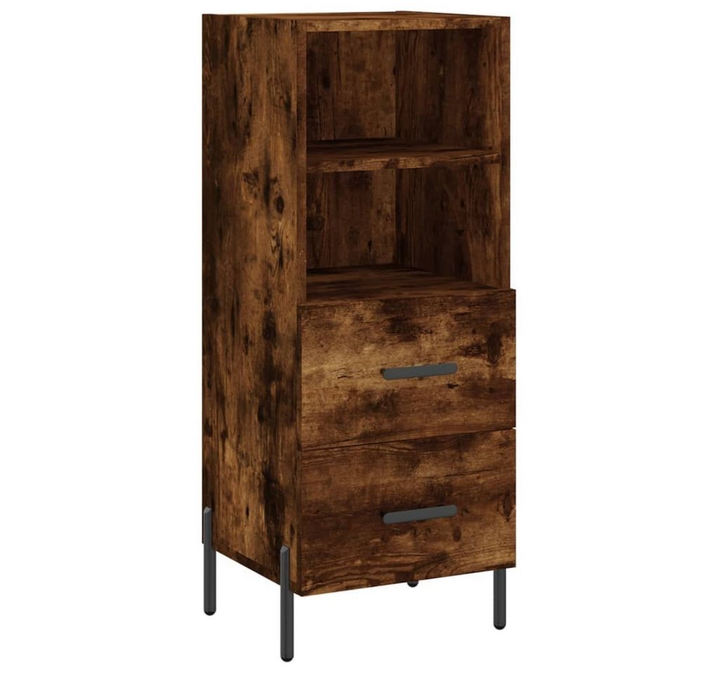 furnicato Sideboard Räuchereiche 34,5x34x90 cm Holzwerkstoff von furnicato