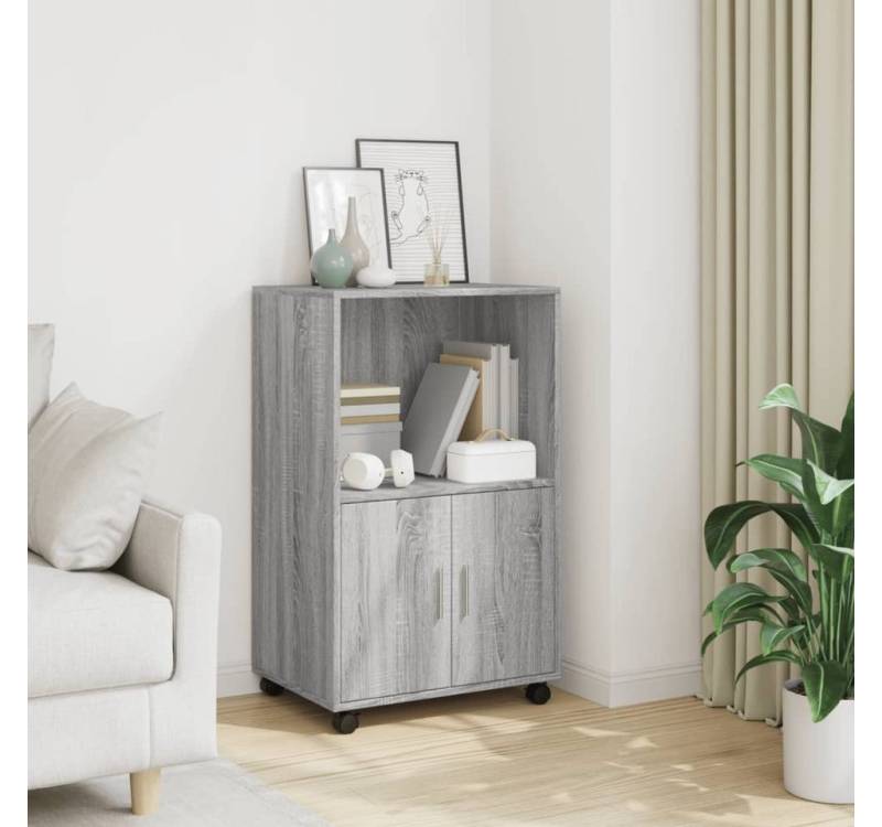 furnicato Sideboard Rollschrank Grau Sonoma 55x40x91 cm Holzwerkstoff (1 St) von furnicato