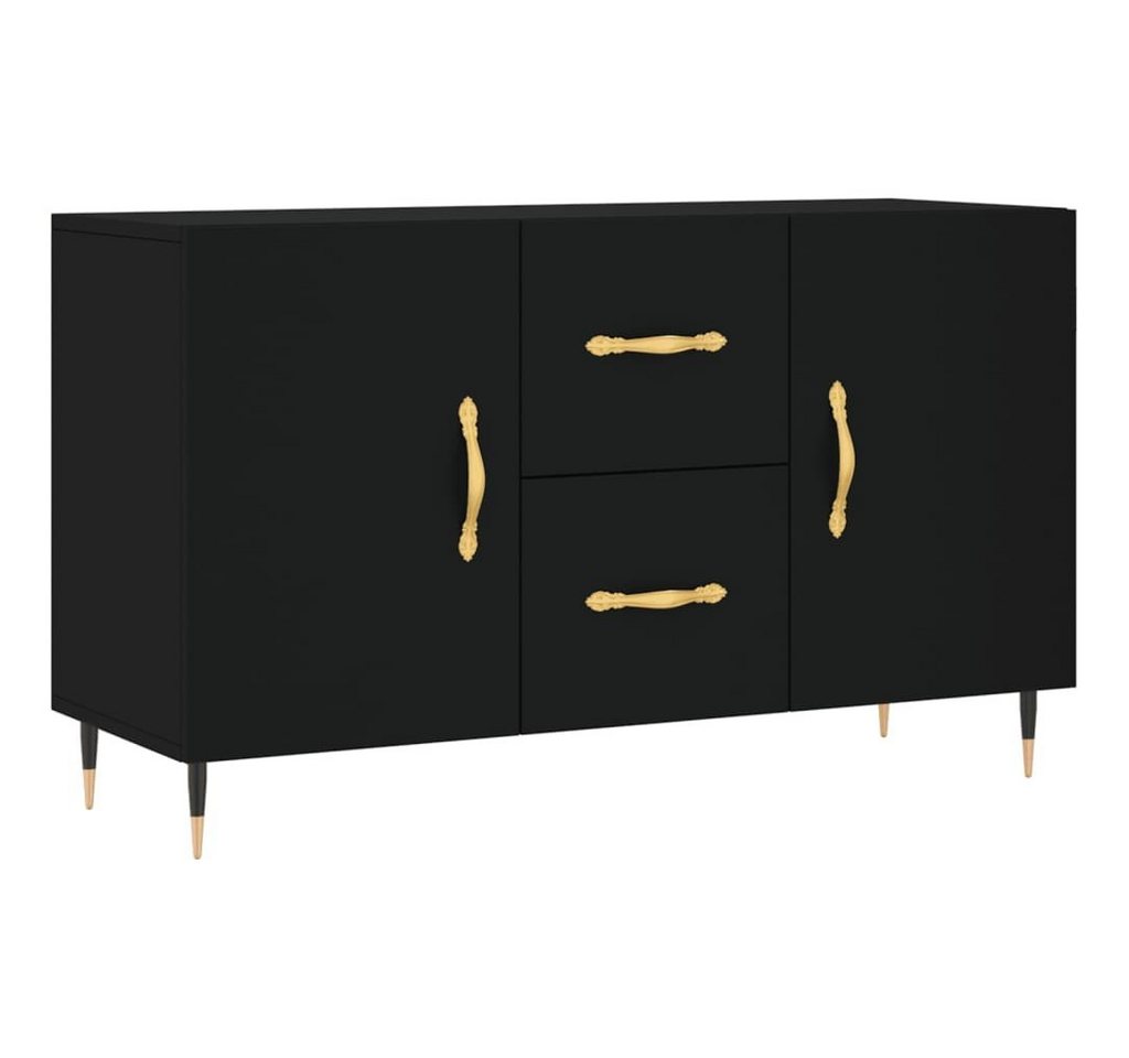 furnicato Sideboard Schwarz 100x36x60 cm Holzwerkstoff von furnicato