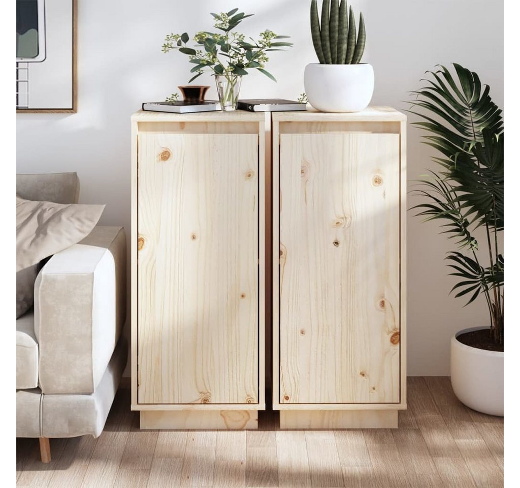 furnicato Sideboard Sideboards 2 Stk. 31,5x34x75 cm Massivholz Kiefer von furnicato